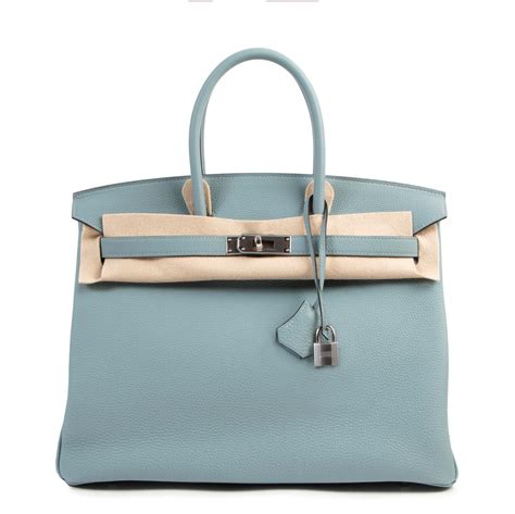 hermes birkin bleu ciel|Hermès Birkin 35 Bleu Ciel Togo PHW .